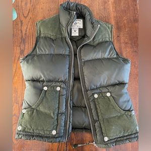 True Religion Green Puffer Vest